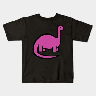 Raspberry Pink Dinosaur Kids T-Shirt